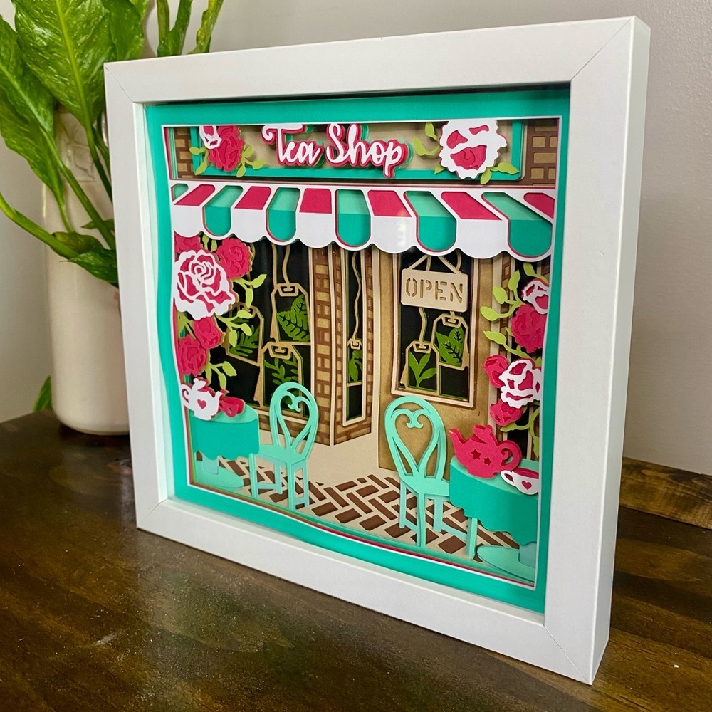 3D Tea Shop Shadowbox - Picture 4 of 9